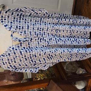 Torrid Hello Kitty navy blue and white sheer blouse! Size 4. New without tags.